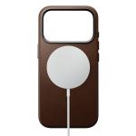 Husa Nomad Traditional Leather Case cu MagSafe compatibila cu iPhone 18 Pro / 17 Pro, Maro 3 - lerato.ro