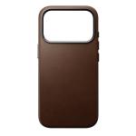 Husa Nomad Traditional Leather Case cu MagSafe compatibila cu iPhone 18 Pro / 17 Pro, Maro 2 - lerato.ro