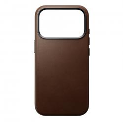 Husa Nomad Traditional Leather Case cu MagSafe compatibila cu iPhone 18 Pro / 17 Pro, Maro