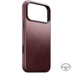 Husa Nomad Traditional Leather Case Horween cu MagSafe compatibila cu iPhone 18 Pro Max / 17 Pro Max, Burgundy 5 - lerato.ro