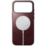 Husa Nomad Traditional Leather Case Horween cu MagSafe compatibila cu iPhone 18 Pro Max / 17 Pro Max, Burgundy 3 - lerato.ro