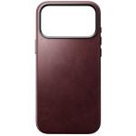 Husa Nomad Traditional Leather Case Horween cu MagSafe compatibila cu iPhone 18 Pro Max / 17 Pro Max, Burgundy 2 - lerato.ro