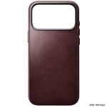 Husa Nomad Traditional Leather Case Horween cu MagSafe compatibila cu iPhone 18 Pro Max / 17 Pro Max, Burgundy 7 - lerato.ro