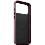 Husa Nomad Traditional Leather Case Horween cu MagSafe compatibila cu iPhone 18 Pro Max / 17 Pro Max, Burgundy 8 - lerato.ro