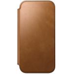 Husa flip cover Nomad Modern Leather Folio cu MagSafe compatibila cu iPhone 18 Pro Max / 17 Pro Max, English Tan 7 - lerato.ro