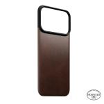 Protectie magnetica Nomad Magnetic Leather Back Cover Horween cu MagSafe compatibila cu iPhone 18 Pro / 17 Pro, Rustic Brown 5 - lerato.ro