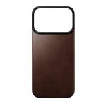 Protectie magnetica Nomad Magnetic Leather Back Cover Horween cu MagSafe compatibila cu iPhone 18 Pro / 17 Pro, Rustic Brown 2 - lerato.ro