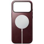 Husa Nomad Modern Leather Case Horween cu MagSafe compatibila cu iPhone 18 Pro Max / 17 Pro Max, Burgundy 3 - lerato.ro