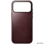 Husa Nomad Modern Leather Case Horween cu MagSafe compatibila cu iPhone 18 Pro Max / 17 Pro Max, Burgundy 7 - lerato.ro