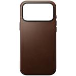 Husa Nomad Modern Leather Case cu MagSafe compatibila cu iPhone 18 Pro Max / 17 Pro Max, Maro 2 - lerato.ro
