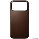 Husa Nomad Modern Leather Case cu MagSafe compatibila cu iPhone 18 Pro Max / 17 Pro Max, Maro 5 - lerato.ro