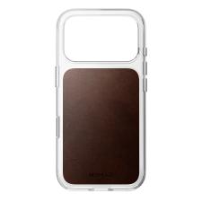 Huse si carcase iPhone 18 Pro, Husa Nomad Clear Leather Case Rustic Brown Horween compatibila cu iPhone 18 Pro / 17 Pro, Transparent / Maro, lerato.ro