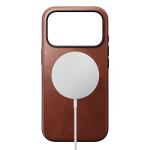 Husa Nomad Modern Leather Case Horween cu MagSafe compatibila cu iPhone 18 Pro / 17 Pro, Olde Dublin 3 - lerato.ro