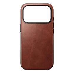 Husa Nomad Modern Leather Case Horween cu MagSafe compatibila cu iPhone 18 Pro / 17 Pro, Olde Dublin