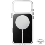 Husa Nomad Clear Leather Case Horween compatibila cu iPhone 18 Pro Max / 17 Pro Max, Transparent / Negru 4 - lerato.ro