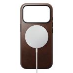 Husa Nomad Modern Leather Case Horween cu MagSafe compatibila cu iPhone 18 Pro / 17 Pro, Rustic Brown 3 - lerato.ro