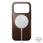 Husa Nomad Modern Leather Case Horween cu MagSafe compatibila cu iPhone 18 Pro / 17 Pro, Rustic Brown 4 - lerato.ro