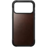 Husa Nomad Rugged Leather Case Horween cu MagSafe compatibila cu iPhone 18 Pro Max / 17 Pro Max, Rustic Brown 2 - lerato.ro
