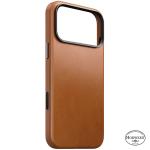 Husa Nomad Traditional Leather Case Saddle Horween cu MagSafe compatibila cu iPhone 18 Pro Max / 17 Pro Max, Maro 5 - lerato.ro