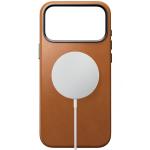 Husa Nomad Traditional Leather Case Saddle Horween cu MagSafe compatibila cu iPhone 18 Pro Max / 17 Pro Max, Maro 3 - lerato.ro