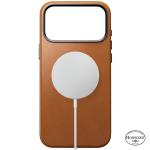 Husa Nomad Traditional Leather Case Saddle Horween cu MagSafe compatibila cu iPhone 18 Pro Max / 17 Pro Max, Maro 4 - lerato.ro