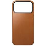 Husa Nomad Traditional Leather Case Saddle Horween cu MagSafe compatibila cu iPhone 18 Pro Max / 17 Pro Max, Maro 2 - lerato.ro