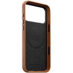 Husa Nomad Traditional Leather Case Saddle Horween cu MagSafe compatibila cu iPhone 18 Pro Max / 17 Pro Max, Maro 8 - lerato.ro