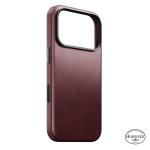 Husa Nomad Traditional Leather Case Horween cu MagSafe compatibila cu iPhone 18 Pro / 17 Pro, Burgundy 5 - lerato.ro