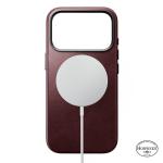 Husa Nomad Traditional Leather Case Horween cu MagSafe compatibila cu iPhone 18 Pro / 17 Pro, Burgundy 4 - lerato.ro