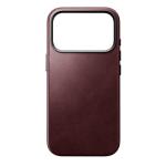 Husa Nomad Traditional Leather Case Horween cu MagSafe compatibila cu iPhone 18 Pro / 17 Pro, Burgundy 2 - lerato.ro