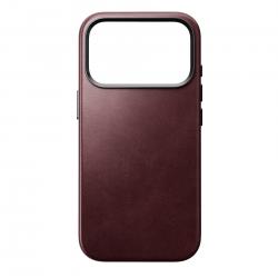 Husa Nomad Traditional Leather Case Horween cu MagSafe compatibila cu iPhone 18 Pro / 17 Pro, Burgundy