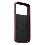 Husa Nomad Traditional Leather Case Horween cu MagSafe compatibila cu iPhone 18 Pro / 17 Pro, Burgundy 8 - lerato.ro