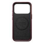 Husa Nomad Traditional Leather Case Horween cu MagSafe compatibila cu iPhone 18 Pro / 17 Pro, Burgundy 9 - lerato.ro