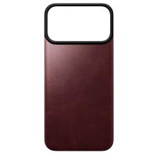 Huse si carcase iPhone 18 Pro Max, Protectie magnetica Nomad Magnetic Leather Back Cover Horween cu MagSafe compatibila cu iPhone 18 Pro Max / 17 Pro Max, Burgundy, lerato.ro