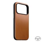 Husa Nomad Modern Case Horween cu MagSafe compatibila cu iPhone 18 Pro / 17 Pro, Saddle 5 - lerato.ro