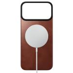 Protectie magnetica Nomad Magnetic Leather Back Cover Horween cu MagSafe compatibila cu iPhone 18 Pro Max / 17 Pro Max, Olde Dublin 3 - lerato.ro
