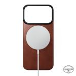 Protectie magnetica Nomad Magnetic Leather Back Cover Horween cu MagSafe compatibila cu iPhone 18 Pro / 17 Pro, Olde Dublin 4 - lerato.ro