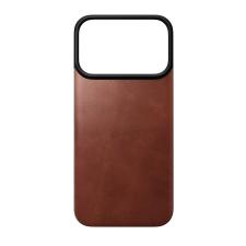 Huse si carcase iPhone 18 Pro, Protectie magnetica Nomad Magnetic Leather Back Cover Horween cu MagSafe compatibila cu iPhone 18 Pro / 17 Pro, Olde Dublin, lerato.ro