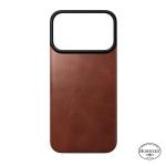 Protectie magnetica Nomad Magnetic Leather Back Cover Horween cu MagSafe compatibila cu iPhone 18 Pro / 17 Pro, Olde Dublin 8 - lerato.ro
