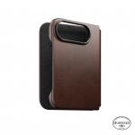 Husa Nomad Traditional Leather Folio Horween compatibila cu iPhone Duo, Rustic Brown 3 - lerato.ro