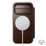 Husa flip cover Nomad Modern Leather Folio Horween cu MagSafe compatibila cu iPhone 18 Pro / 17 Pro, Rustic Brown 4 - lerato.ro