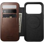 Husa flip cover Nomad Modern Leather Folio Horween cu MagSafe compatibila cu iPhone 18 Pro / 17 Pro, Rustic Brown 11 - lerato.ro