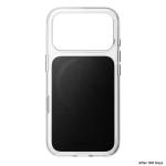 Husa Nomad Clear Leather Case Horween compatibila cu iPhone 18 Pro / 17 Pro, Transparent / Negru 7 - lerato.ro