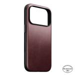 Husa Nomad Modern Case Horween cu MagSafe compatibila cu iPhone 18 Pro / 17 Pro, Burgundy 5 - lerato.ro