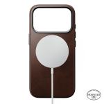 Husa Nomad Traditional Leather Case Horween cu MagSafe compatibila cu iPhone 18 Pro / 17 Pro, Rustic Brown 2 - lerato.ro