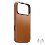 Husa Nomad Traditional Leather Case Horween cu MagSafe compatibila cu iPhone 18 Pro / 17 Pro, Saddle 5 - lerato.ro