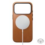 Husa Nomad Traditional Leather Case Horween cu MagSafe compatibila cu iPhone 18 Pro / 17 Pro, Saddle 4 - lerato.ro