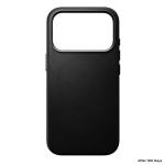 Husa Nomad Traditional Leather Case cu MagSafe compatibila cu iPhone 18 Pro / 17 Pro, Negru 5 - lerato.ro