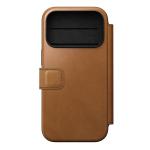 Husa flip cover Nomad Modern Leather Folio cu MagSafe compatibila cu iPhone 18 Pro / 17 Pro, Emglish Tan 5 - lerato.ro