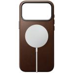 Husa Nomad Traditional Leather Case cu MagSafe compatibila cu iPhone 18 Pro Max / 17 Pro Max, Maro 3 - lerato.ro